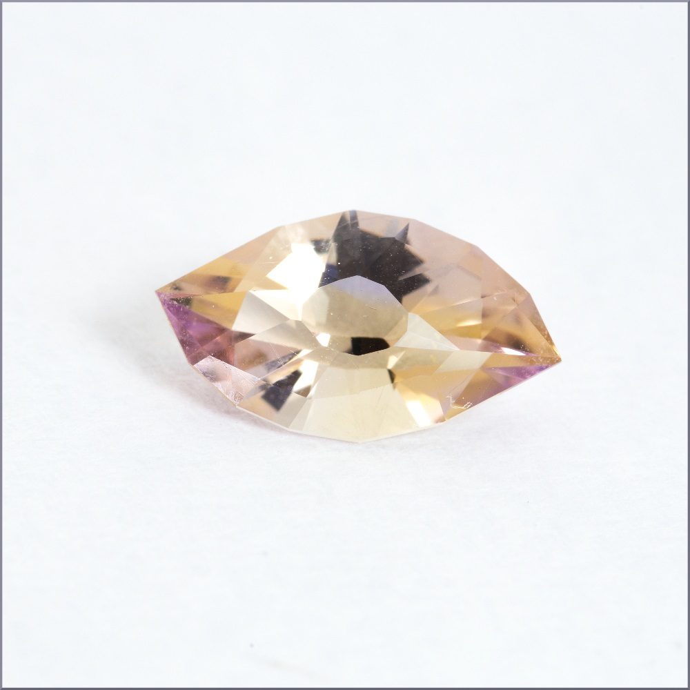 Ametrine free-form cut 3 ct